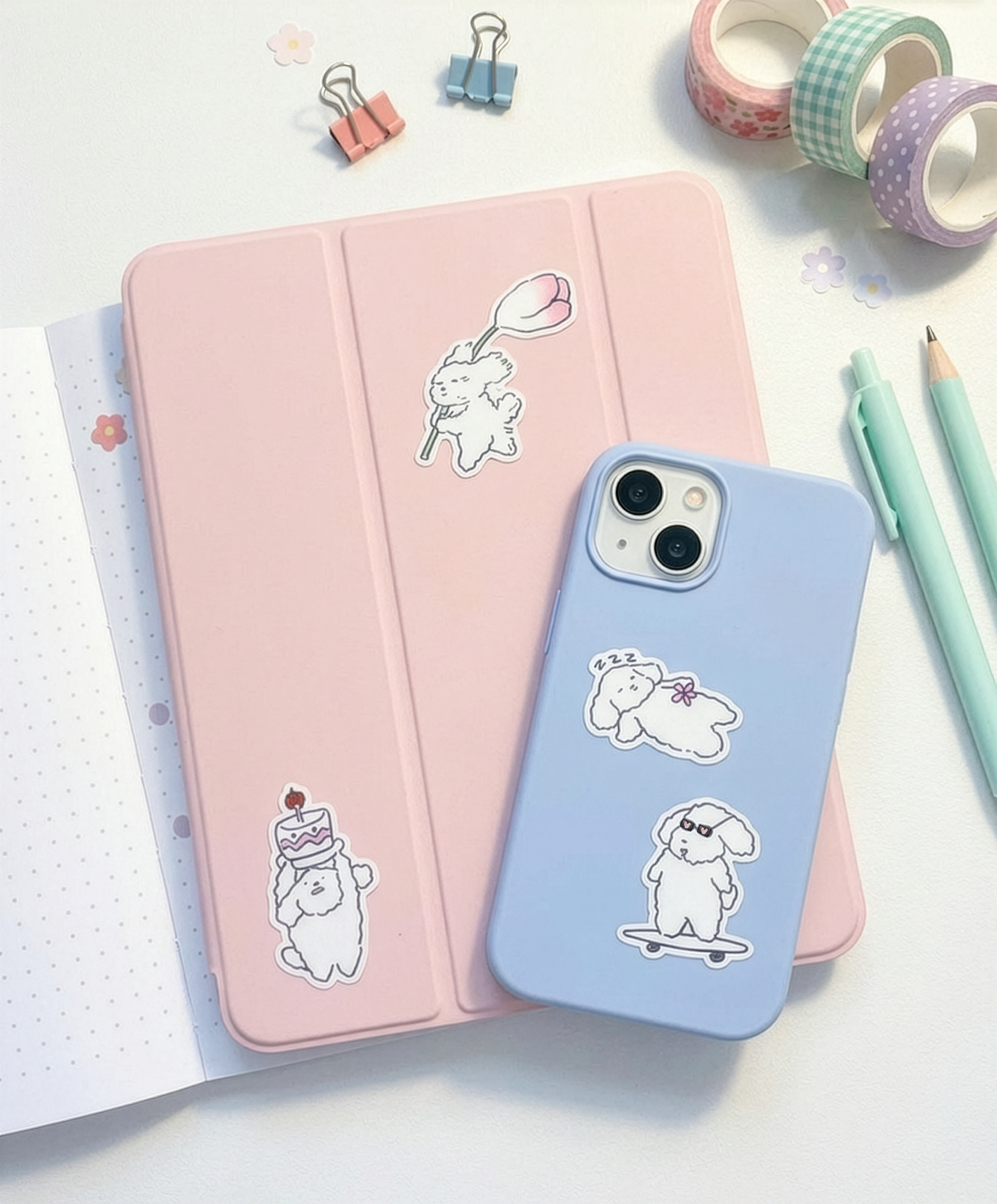 Cookie in Spring Sticker Sheet